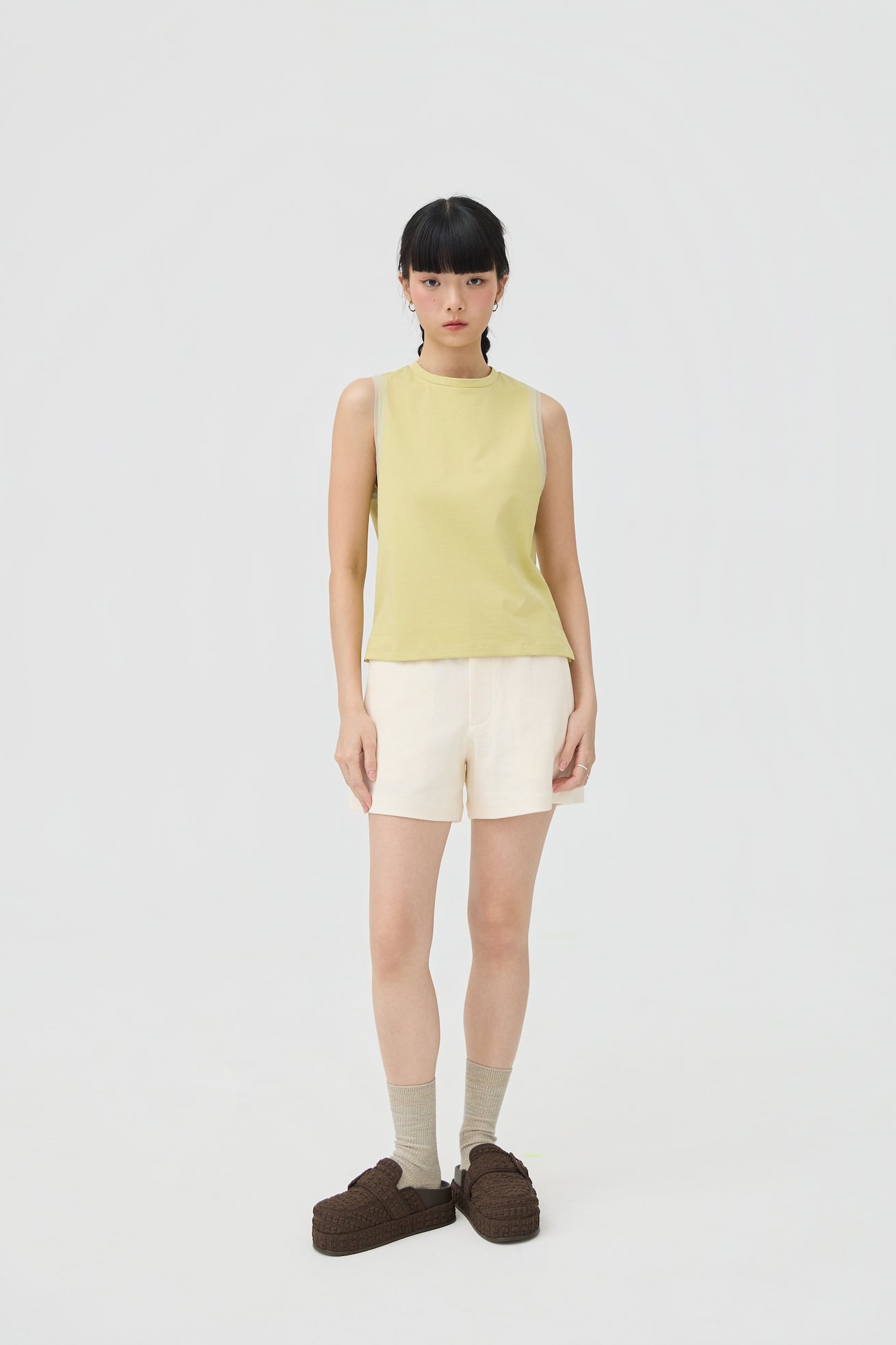 KUMO MUSCLE TANK IN MATCHA GREEN - BEV C multi label store