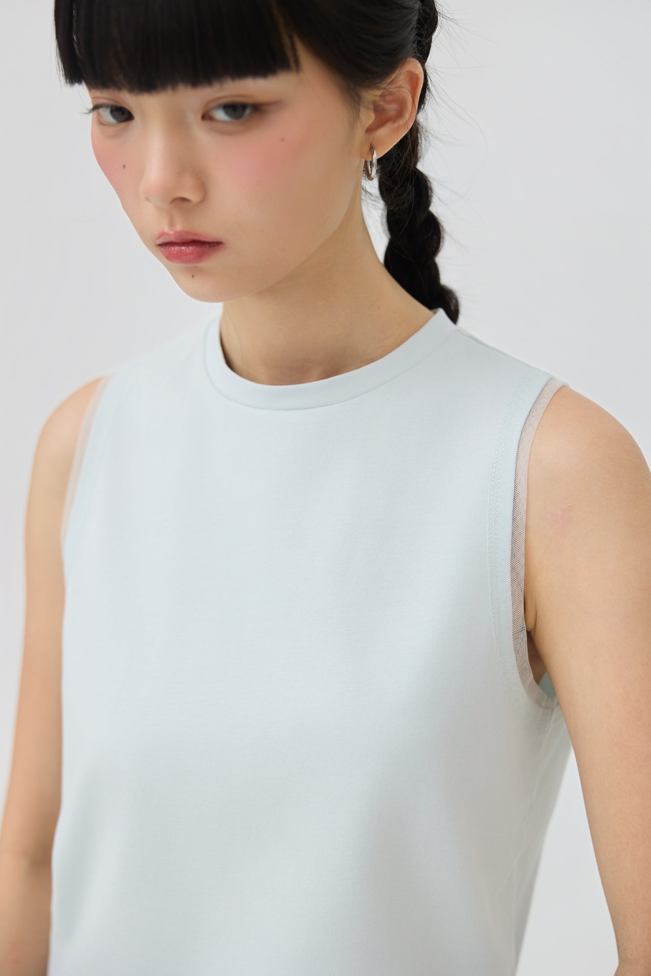 KUMO MUSCLE TANK IN STONE BLUE - BEV C multi label store