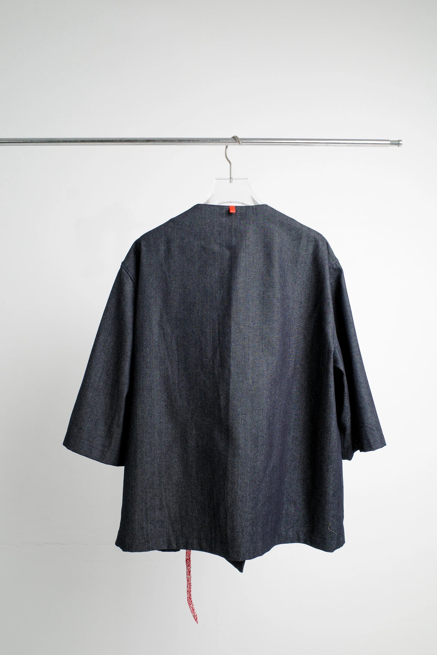 ROBE KIMONO JACKET IN DENIM WITH ROLLING HILLS (LIBERTY LONDON)