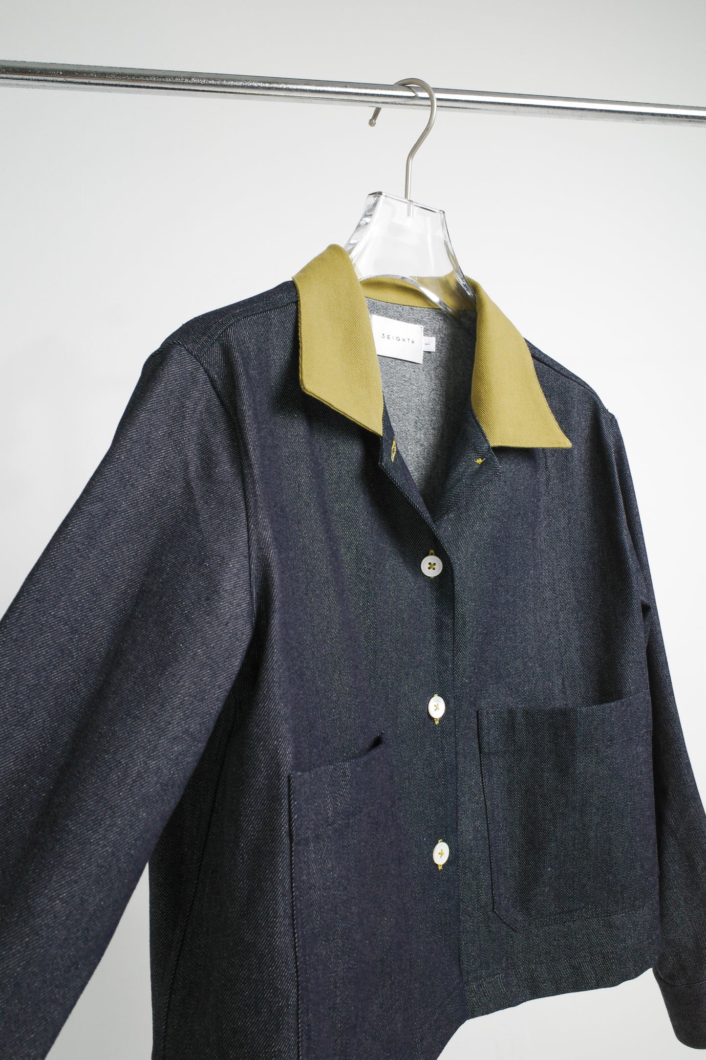 POPPY JACKET IN DENIM & LIME - BEV C multi label store