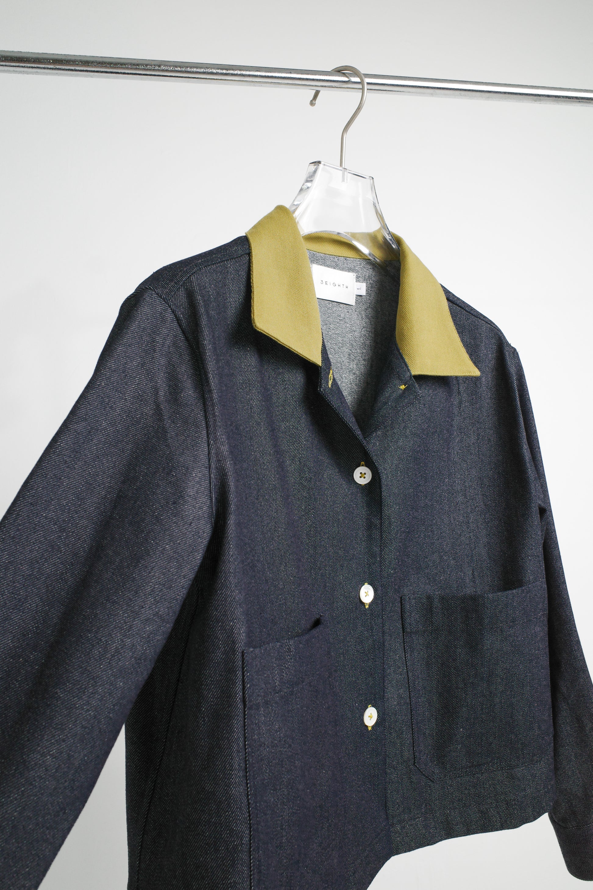 POPPY JACKET IN DENIM & LIME - BEV C multi label store
