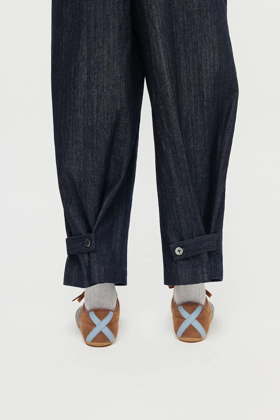 BARUN TROUSERS IN SLUB DENIM BY KAIHARA JAPAN