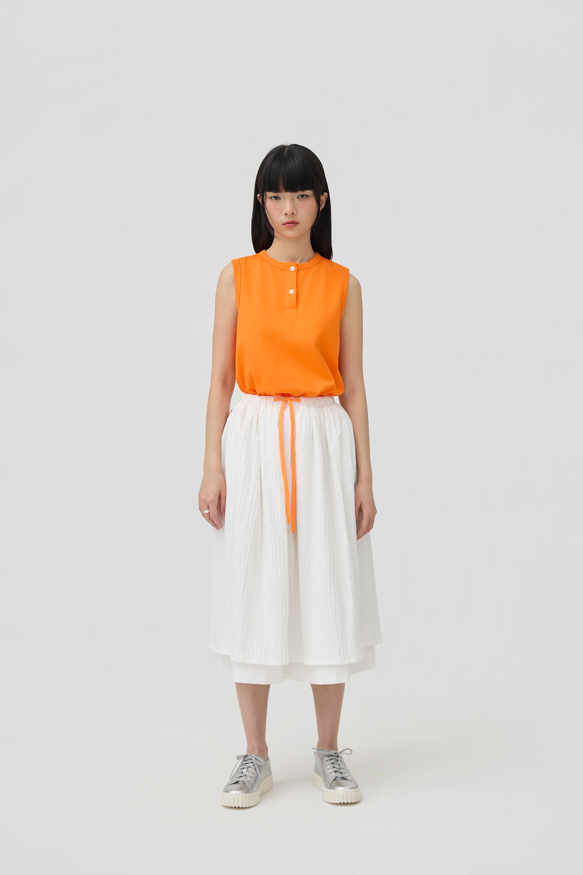FUTAE SKIRT - WHITE SEERSUCKER - BEV C multi label store