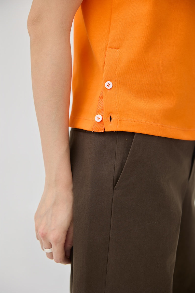 MUSUBI HENLEY TANK - ORANGE - BEV C multi label store