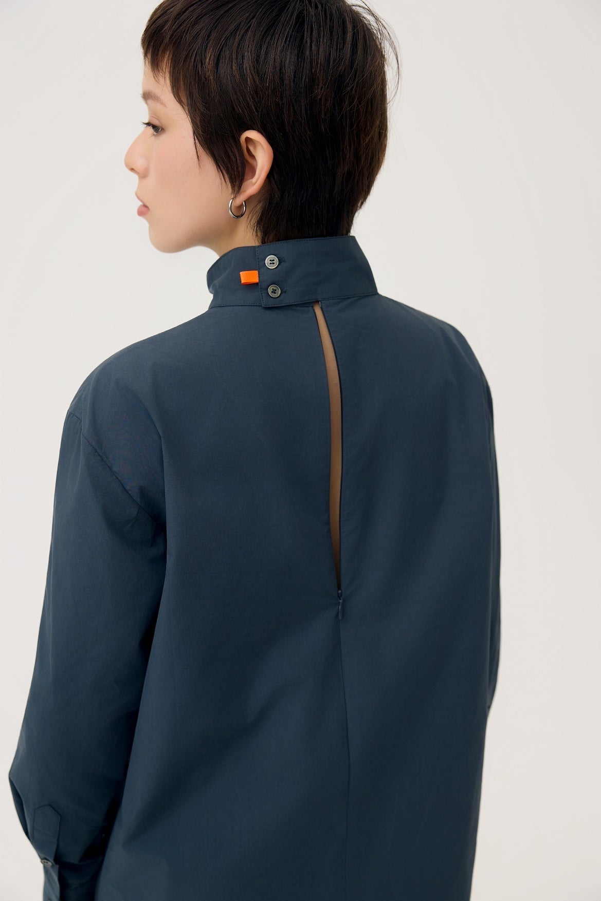 OKI SCARF TOP IN DARK NAVY - BEV C multi label store