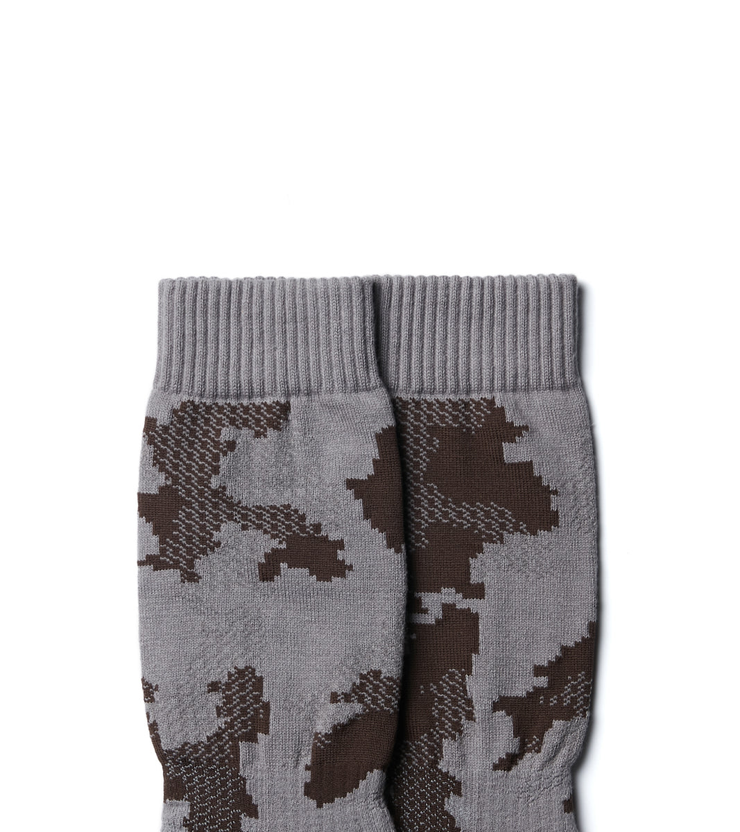 Digit No. Jacquard casual socks - Land Brown - BEV C multi label store