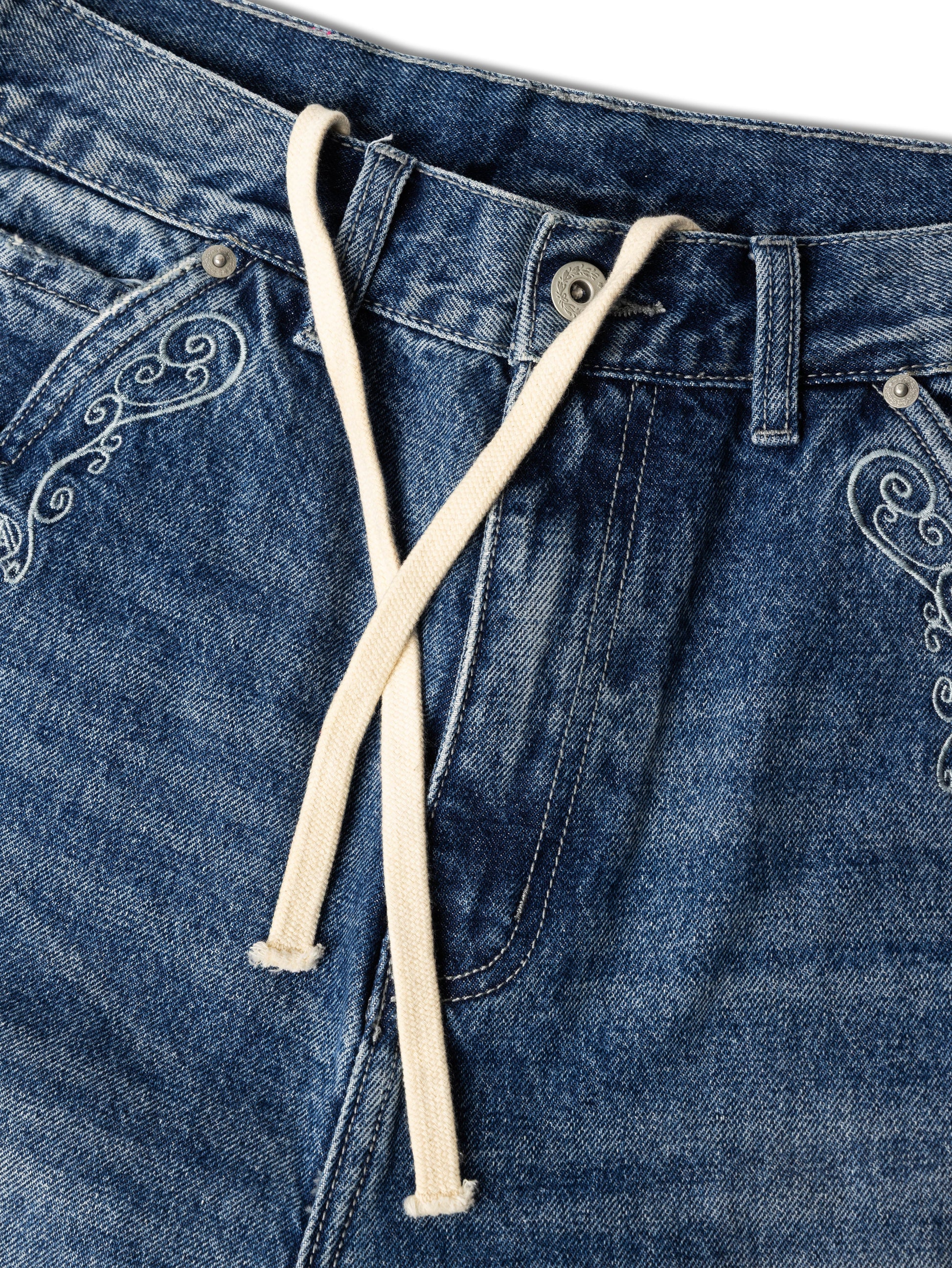 COWBOY WASHED PERFECT JEANS BLUE - BEV C multi label store