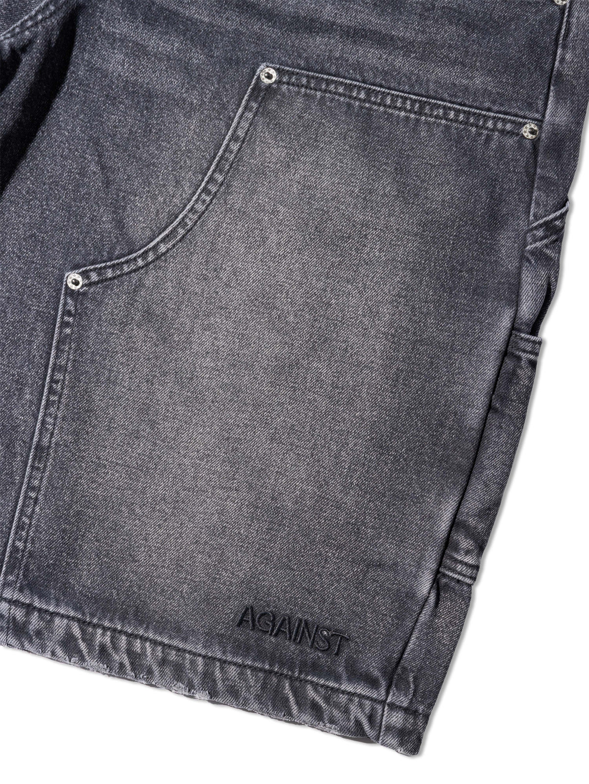 D. KNEE MONEY SHORTS DENIM BLACK