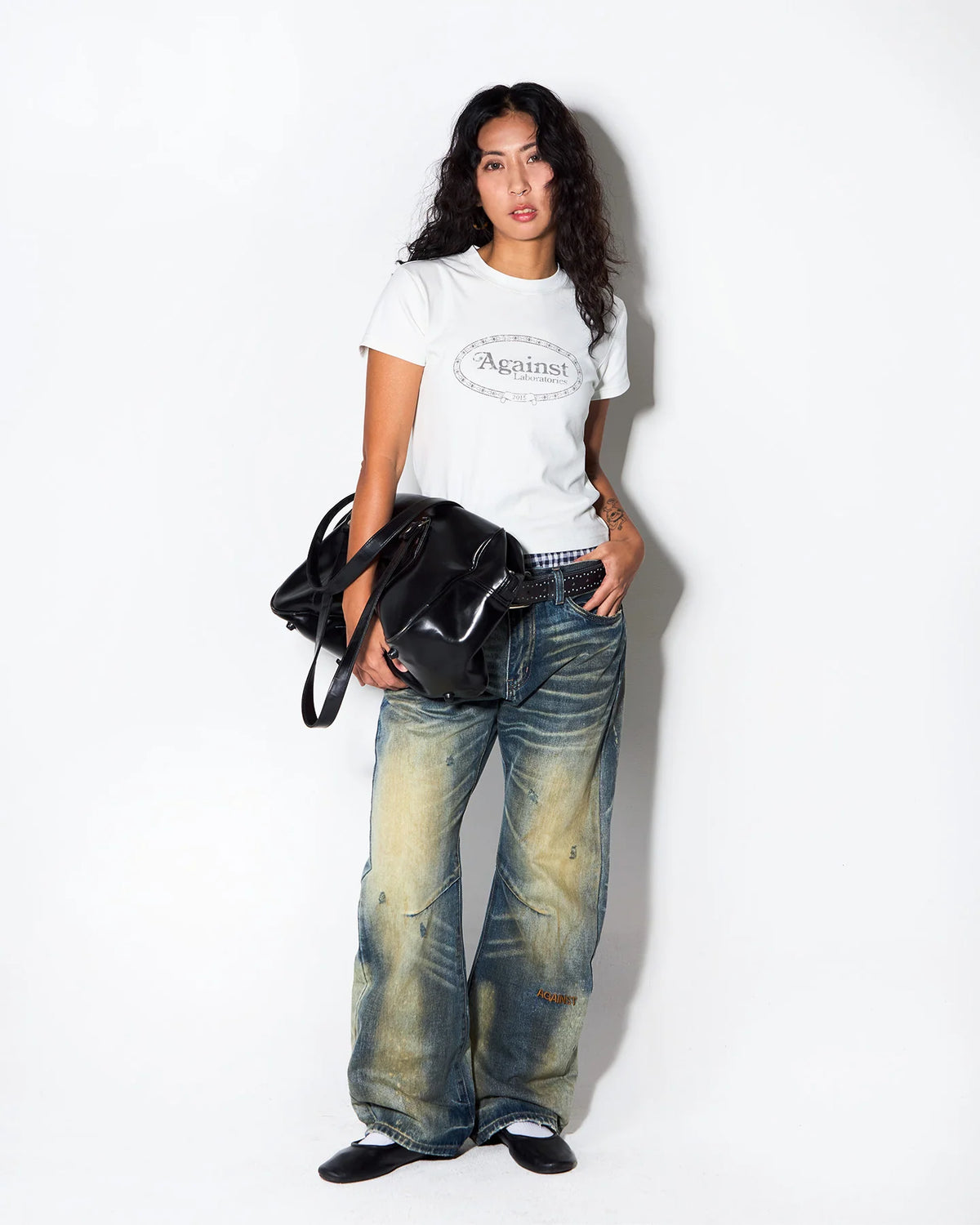 DISTRESSED G JEANS