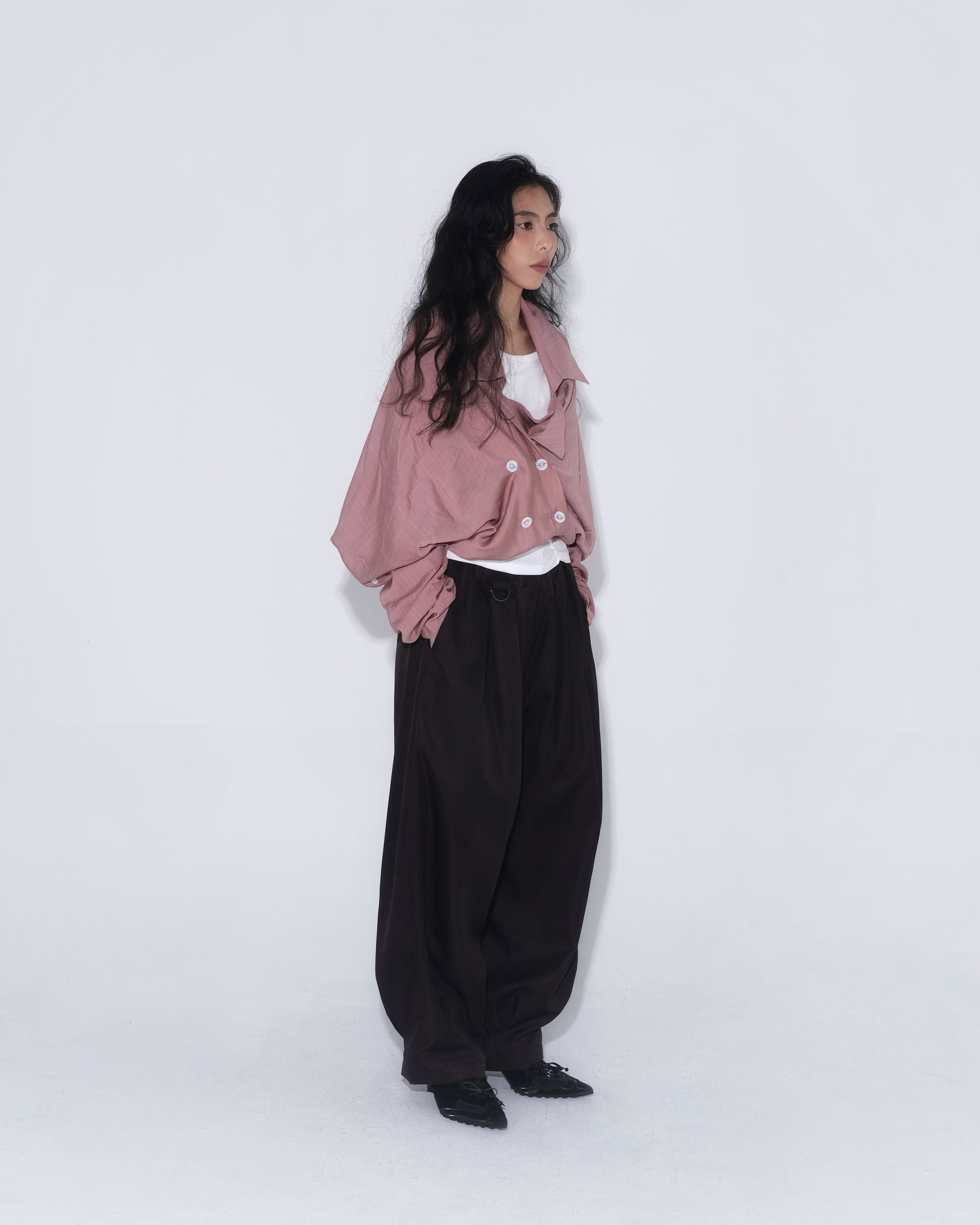 Saiyan Jacket Blazer in Pink - BEV C multi label store
