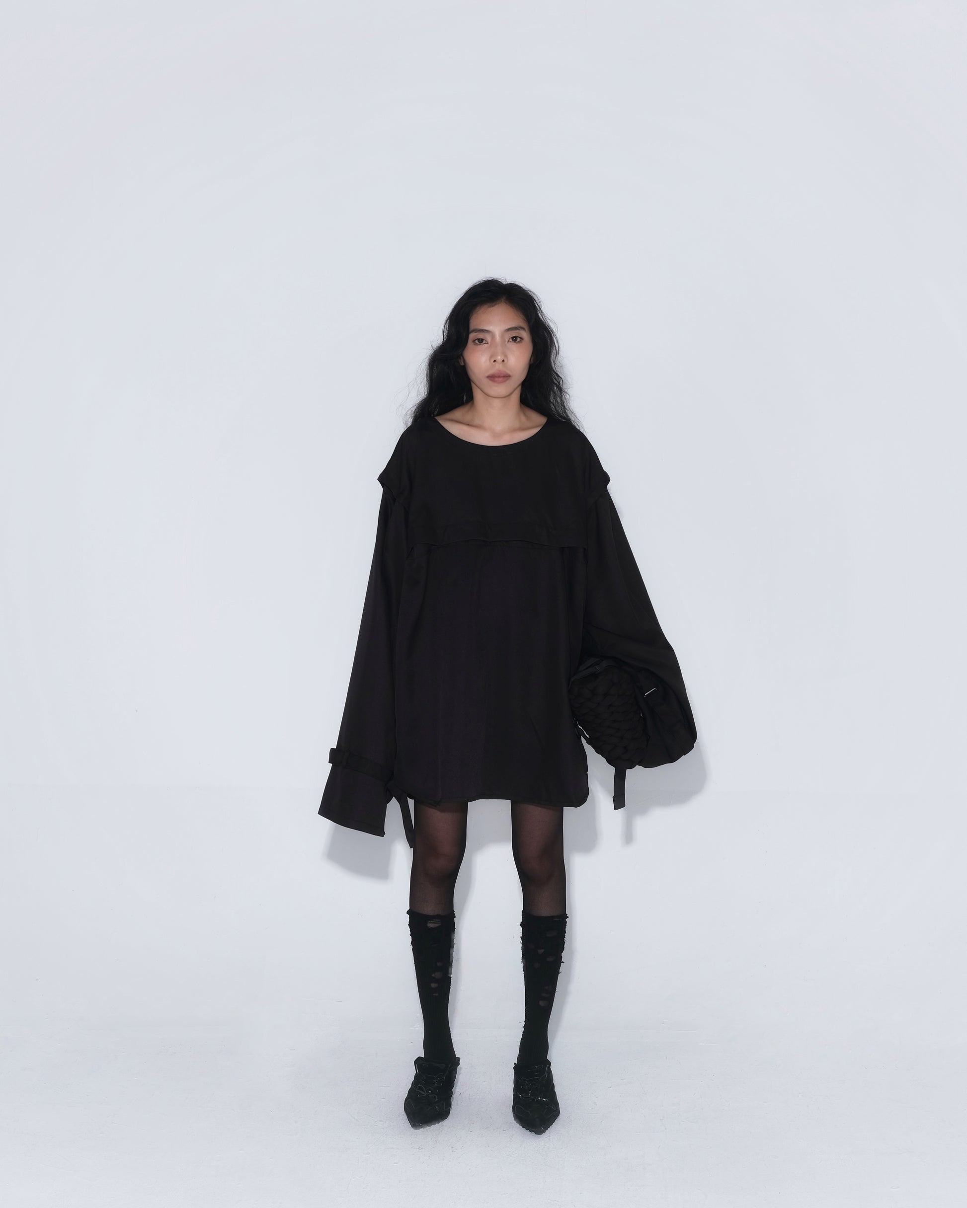 Detachable Psycho Shirt in Black - BEV C multi label store
