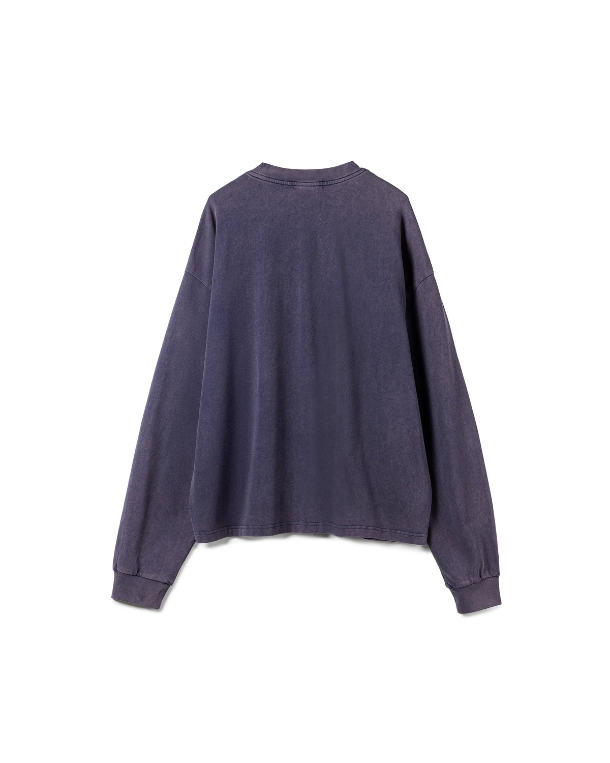 N E O Garment-Dyed Logo Long-Sleeve T-Shirt - BEV C multi label store