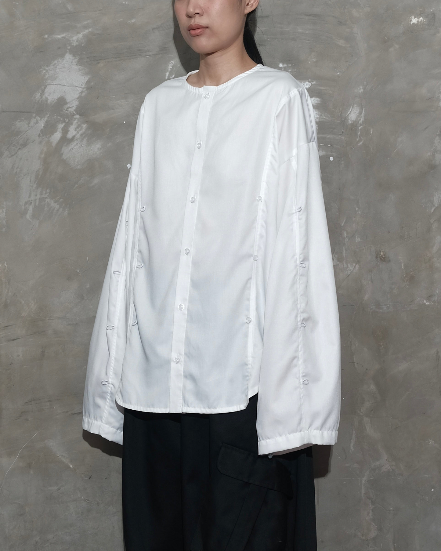 Puzzle Shirt in White - BEV C multi label store