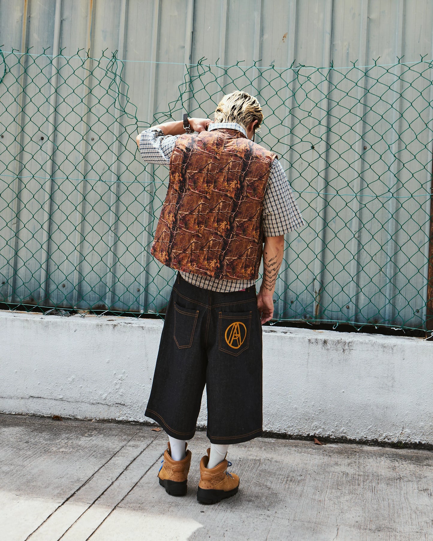 REVERSIBLE CAMO VEST - BEV C multi label store