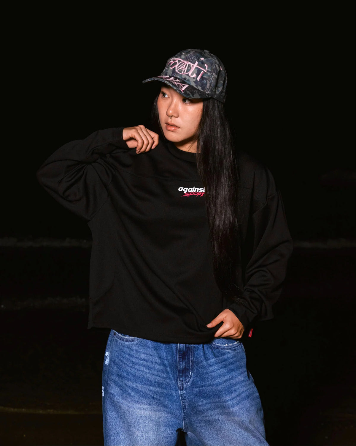 SPORT MESH L/S JERSEY BLACK