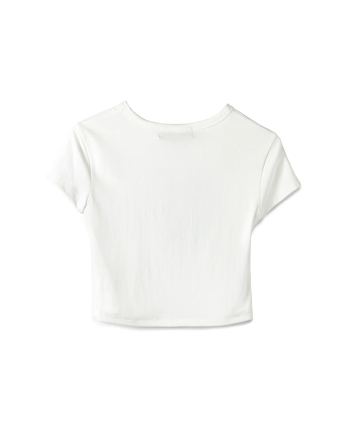 N E O Fitted Calligraphic Cropped T-Shirt - BEV C multi label store
