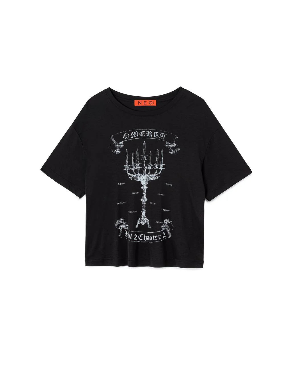 N E O VOL.2_CH.2 Candleborne Graphic Tee - Black - BEV C multi label store