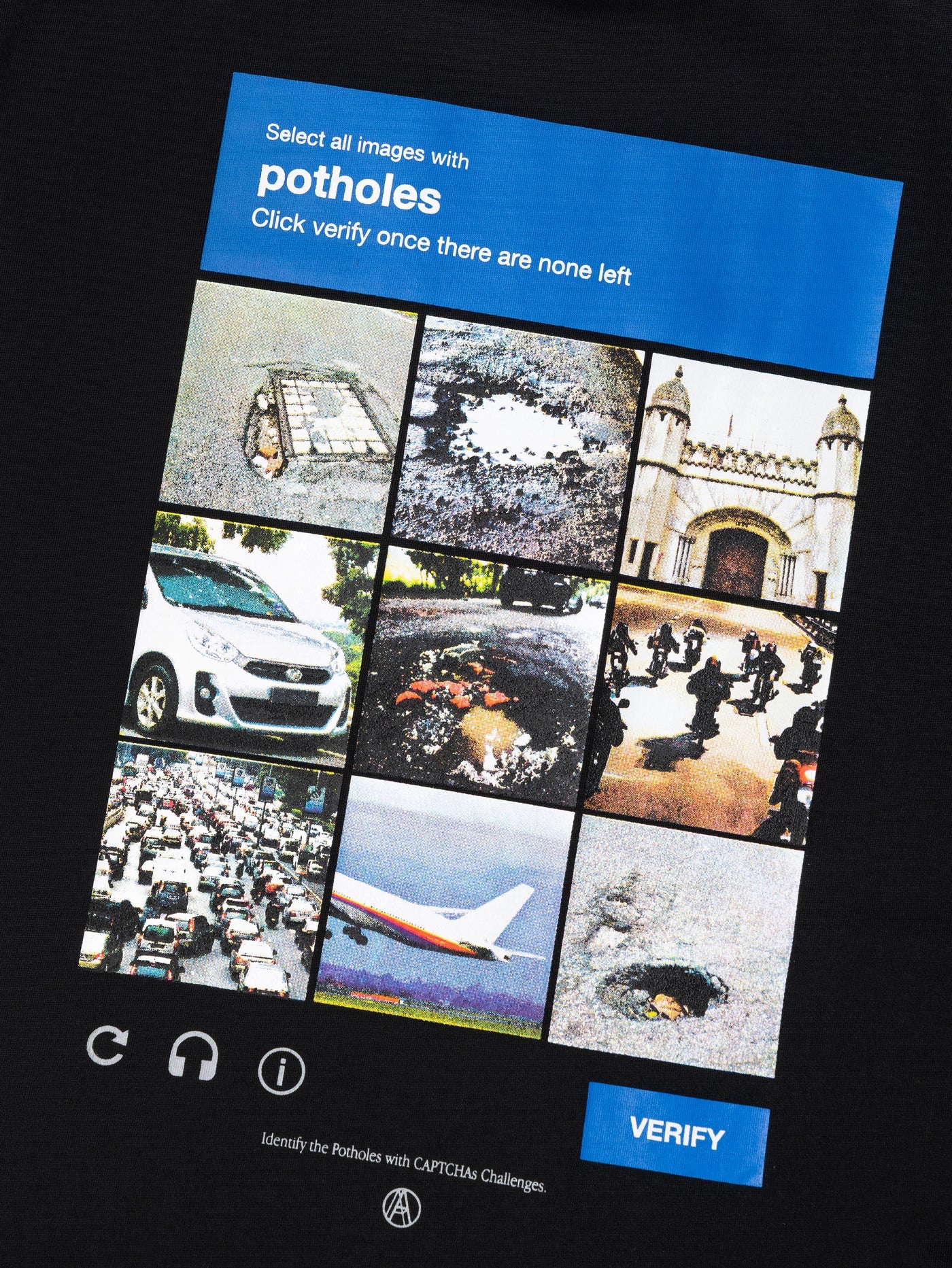 POTHOLE TEE - BEV C multi label store