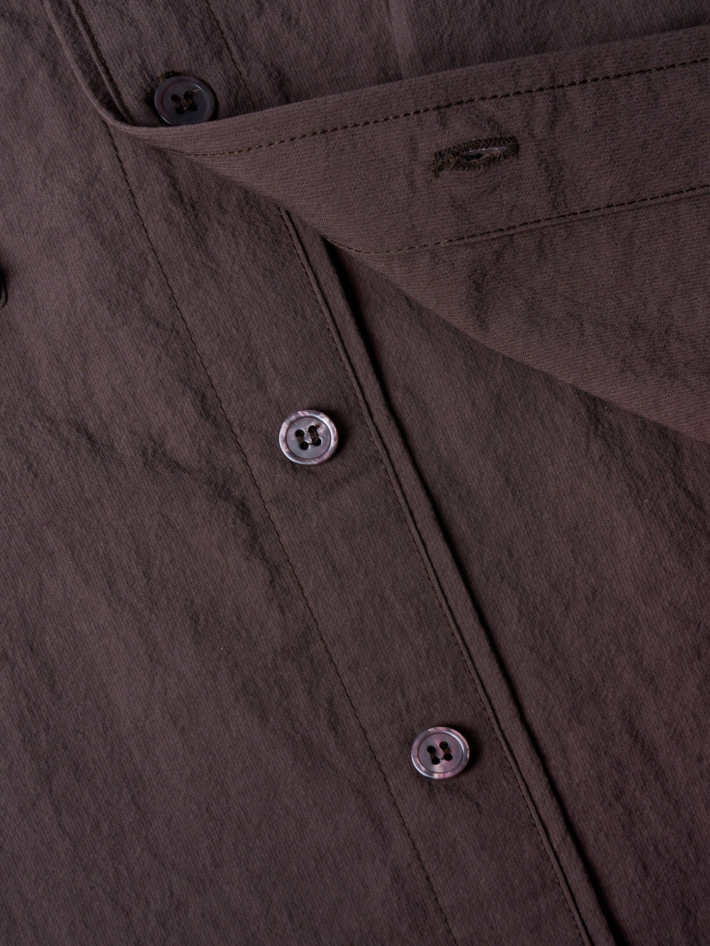 ABP. BIG BRO S/S SHIRT NYLON DARK BROWN - BEV C multi label store