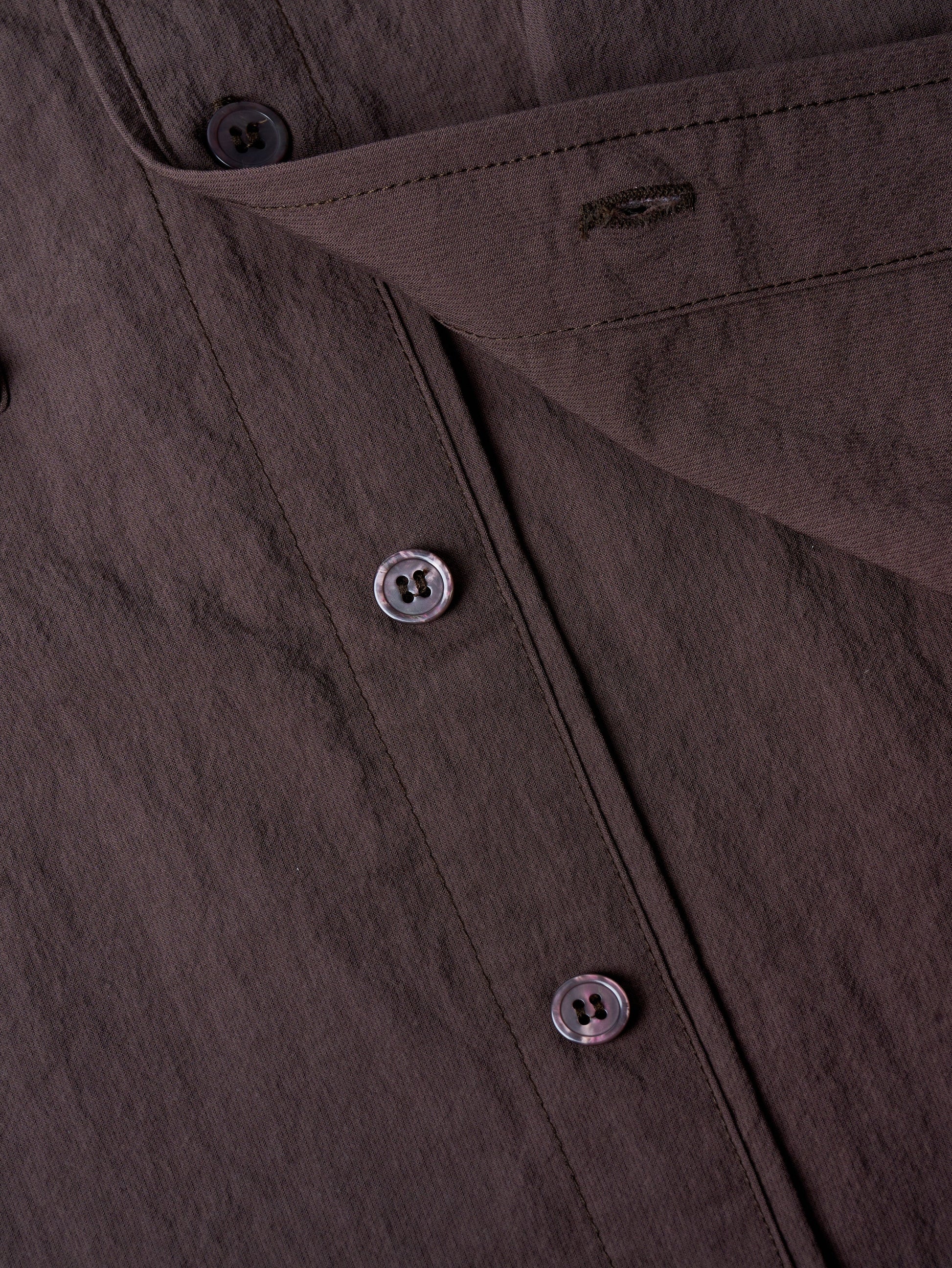 ABP. BIG BRO S/S SHIRT NYLON DARK BROWN - BEV C multi label store