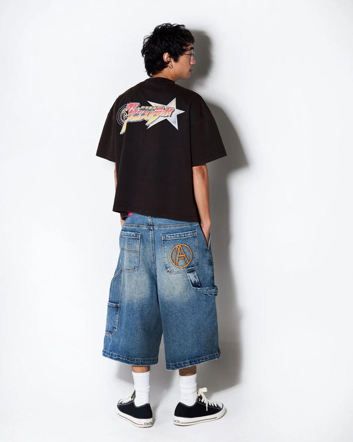 D. KNEE MONEY SHORTS DENIM BLUE