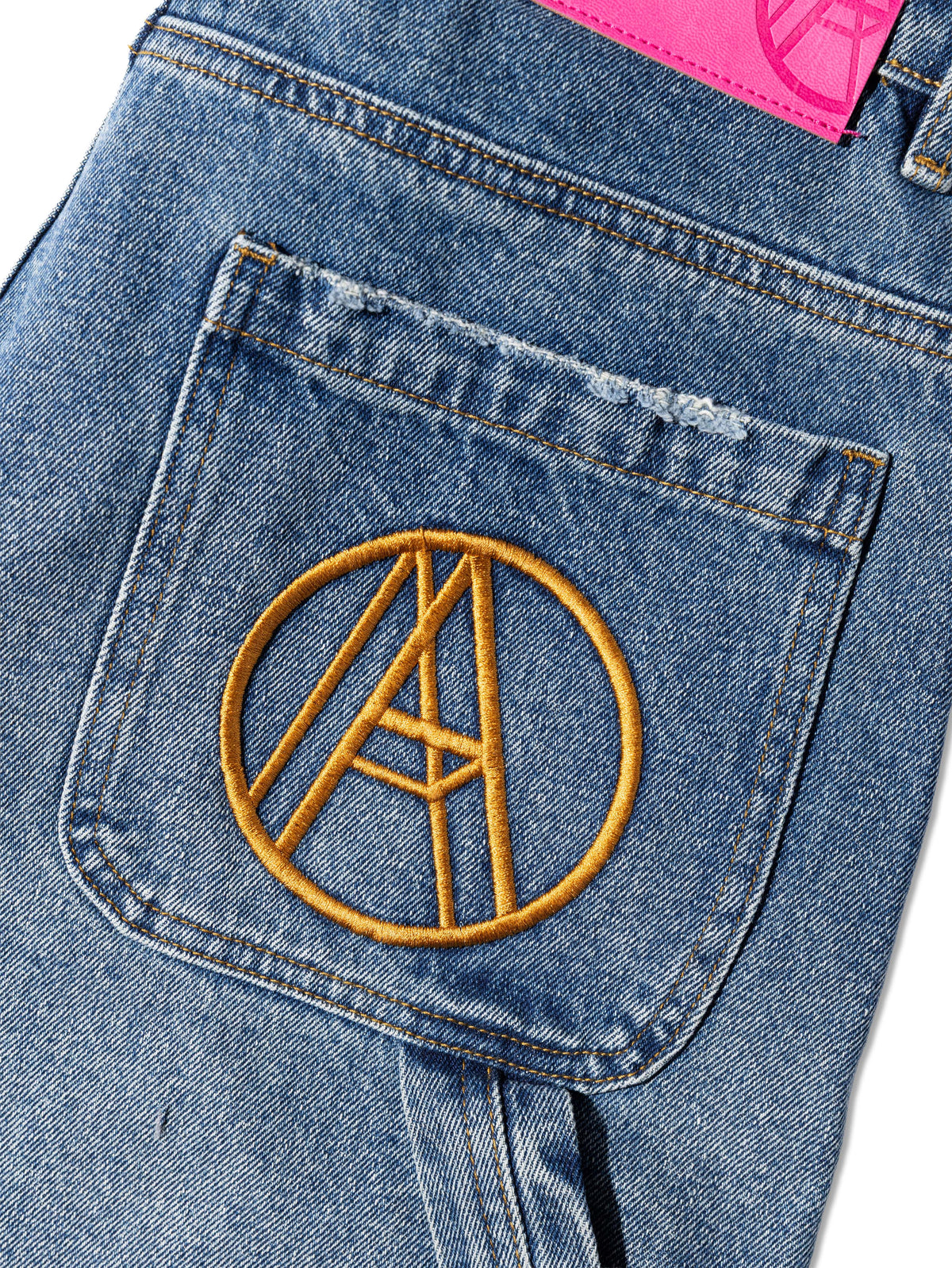 D. KNEE MONEY SHORTS DENIM BLUE