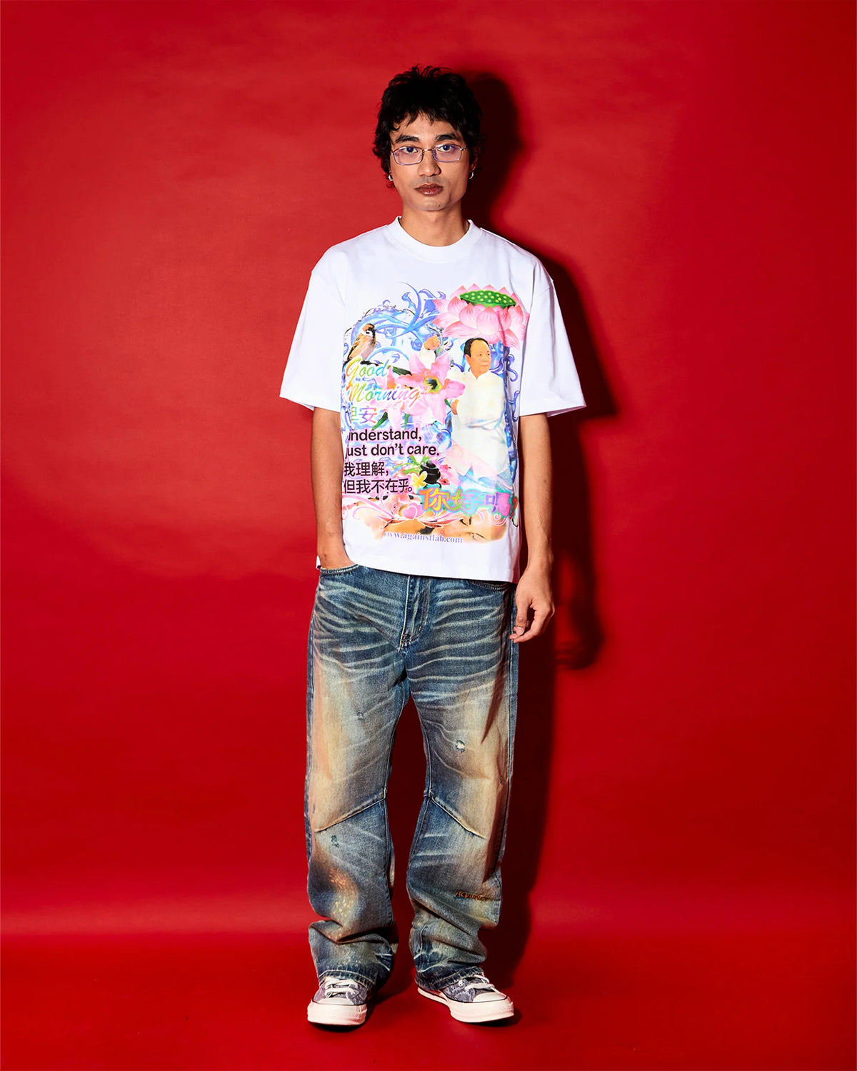DISTRESSED G JEANS