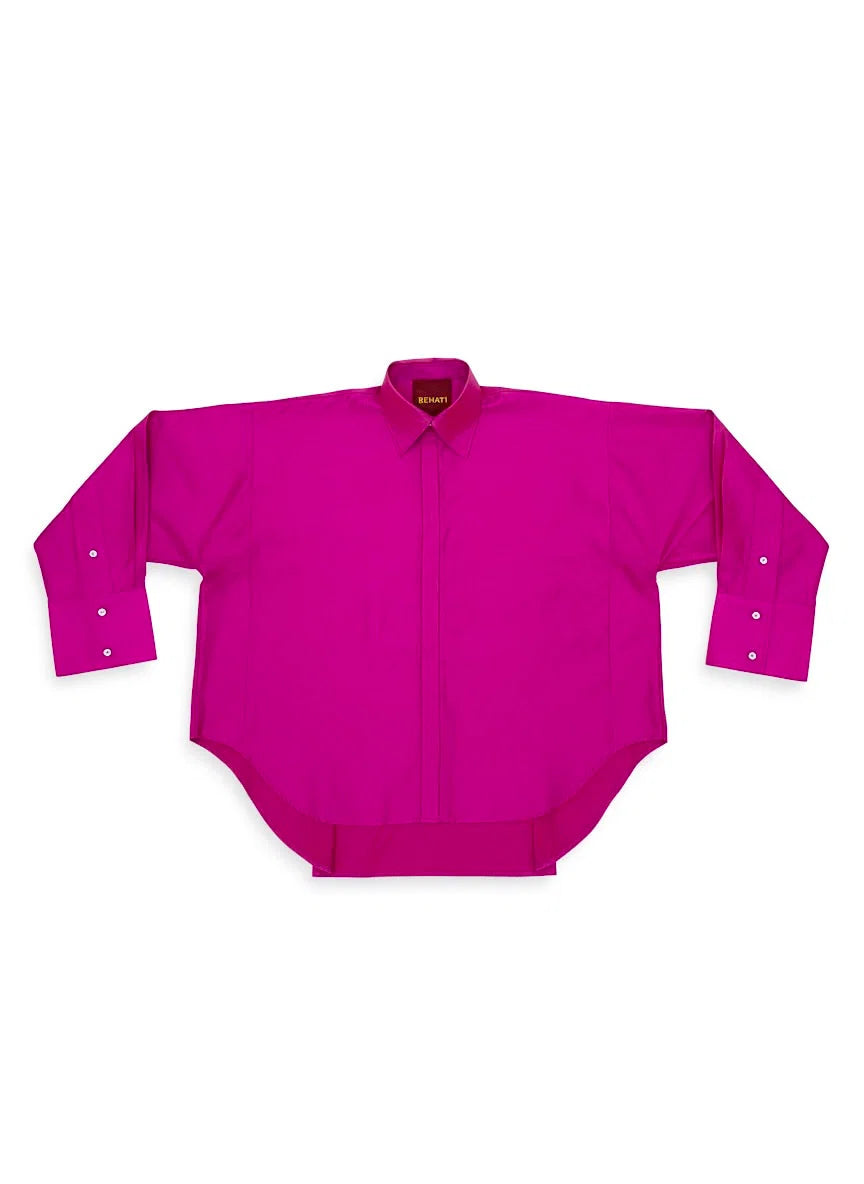 Kemeja Cik (Fuschia) - BEV C multi label store