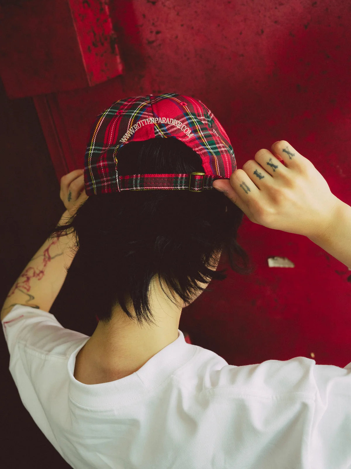 Trading Cap (Plaid Red)