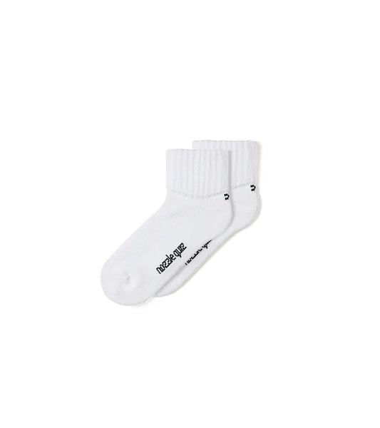 Essential O'skool Low Socks - White - BEV C multi label store