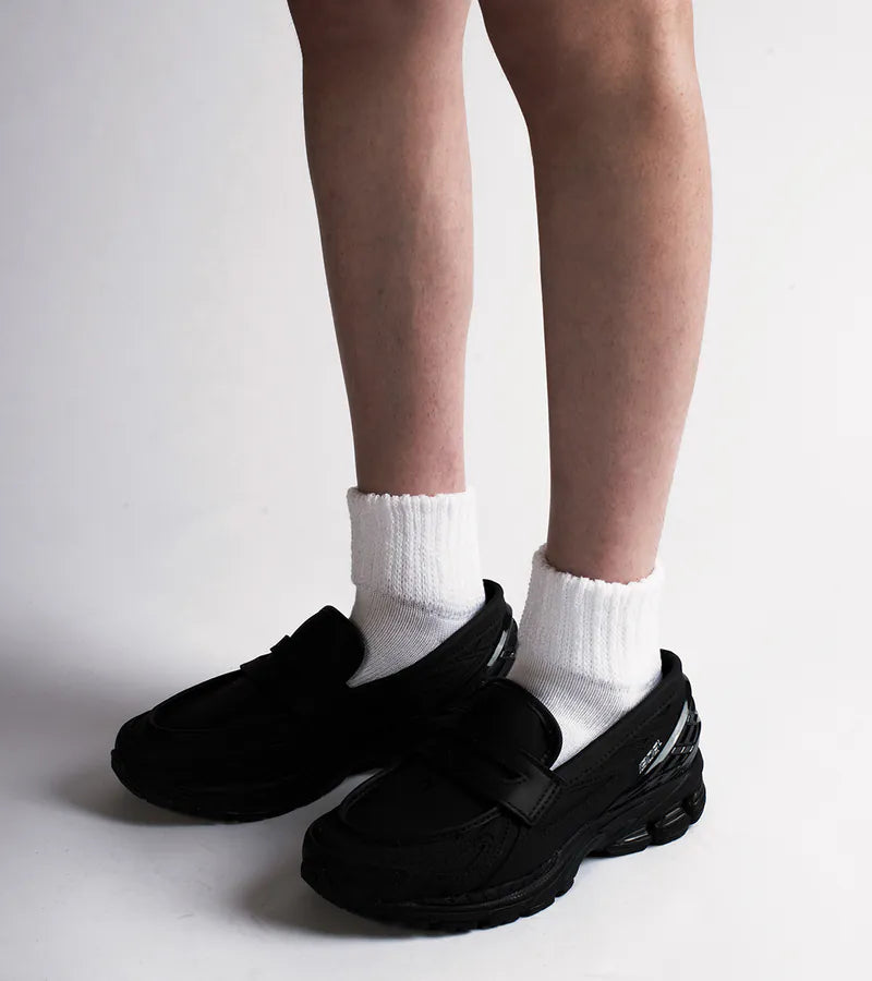 Essential O'skool Low Socks - White - BEV C multi label store