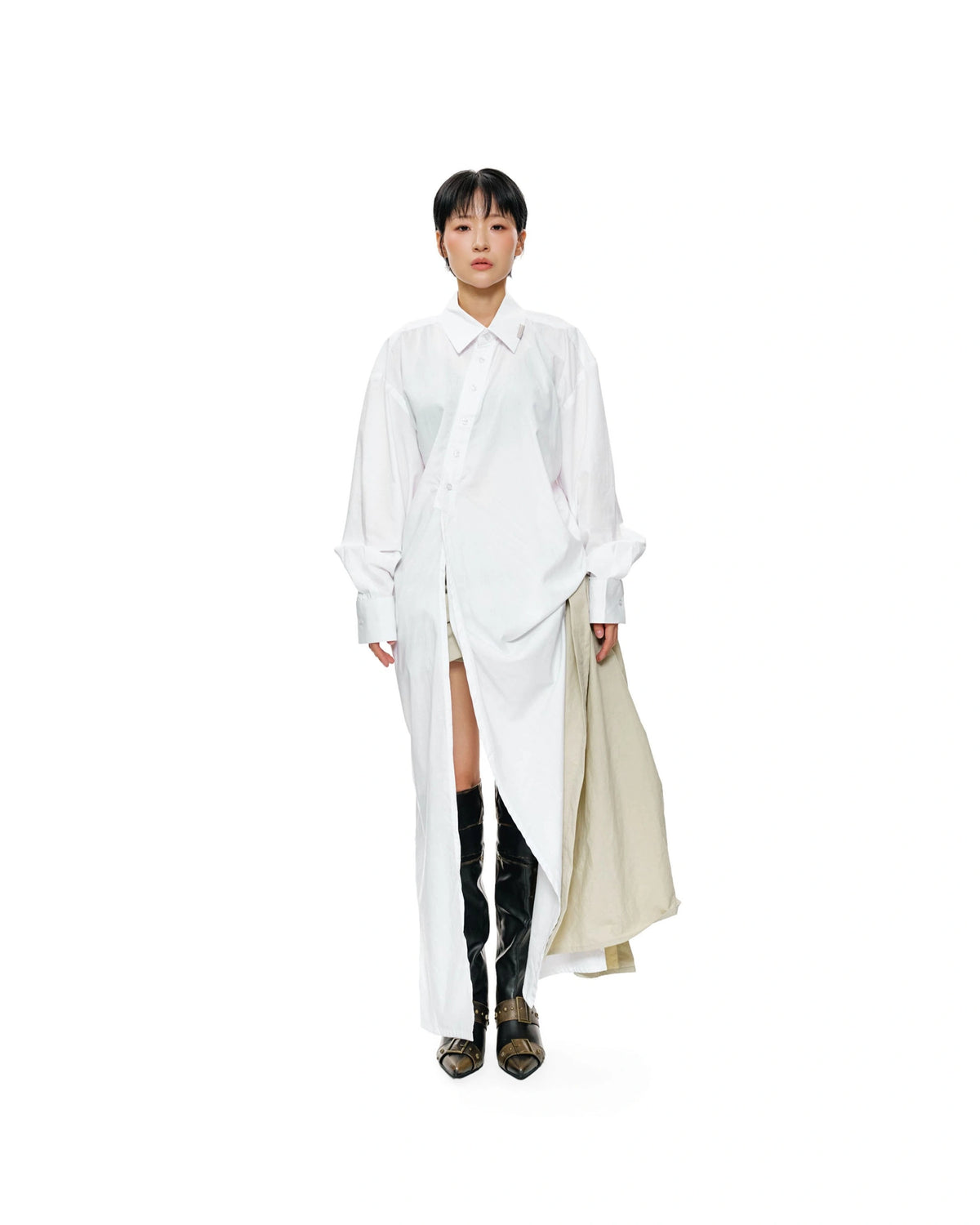 FLOW SHIRT WHITE - BEV C multi label store