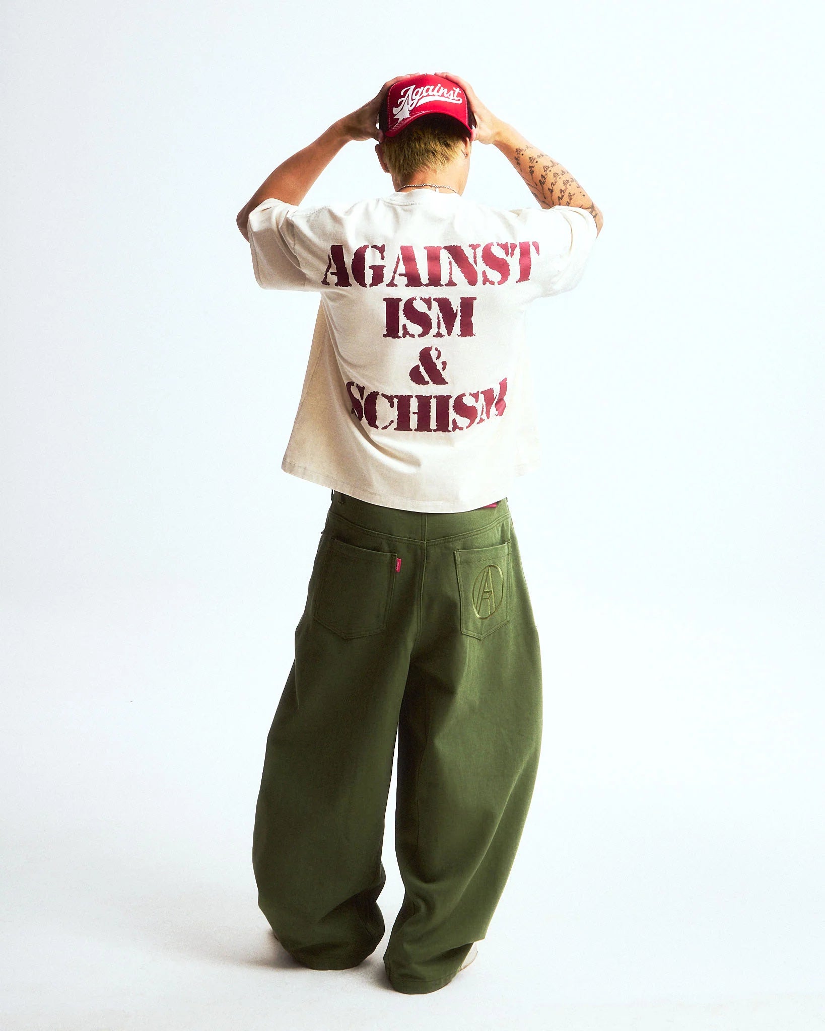 STUDDED YANKII PANTS GREEN - BEV C multi label store