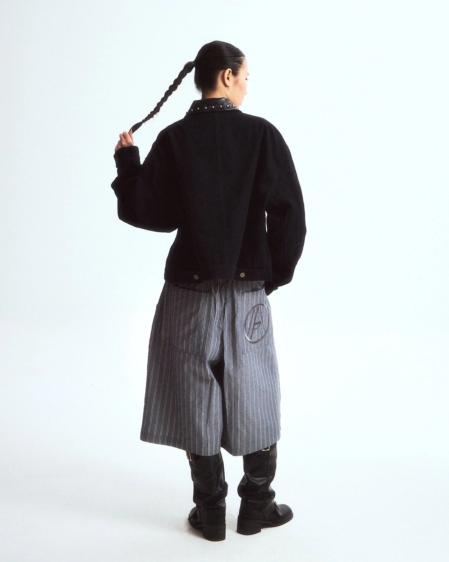 RELAXED MAFIA SHORTS GREY - BEV C multi label store