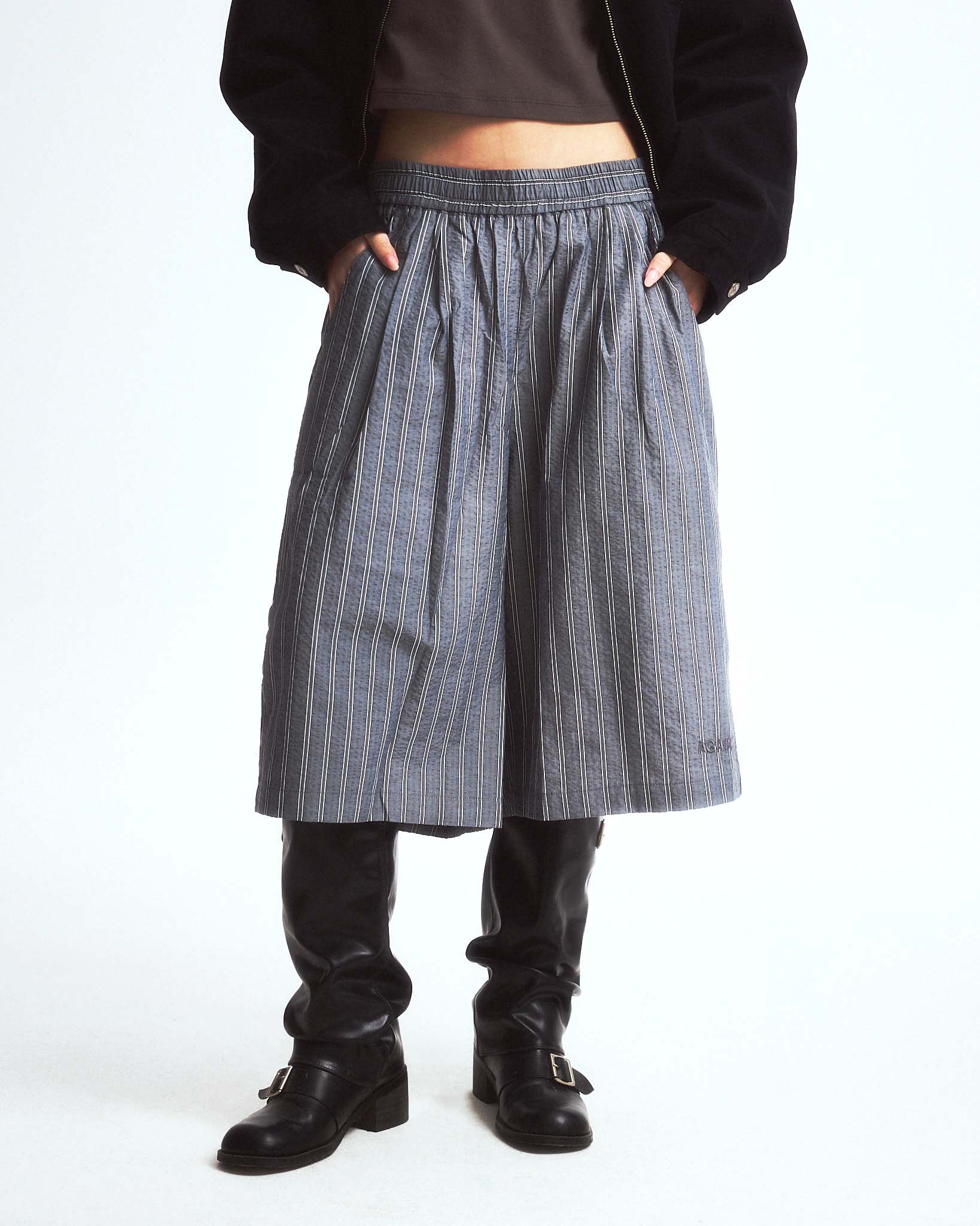 RELAXED MAFIA SHORTS GREY - BEV C multi label store
