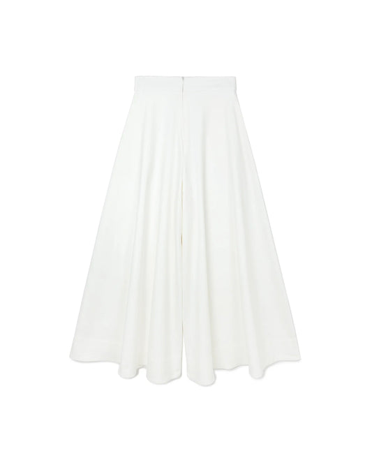 Wide Flare Trousers (White) - BEV C multi label store