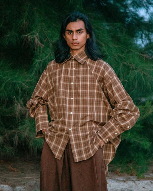Kemaja Anjang (Brown Plaid)