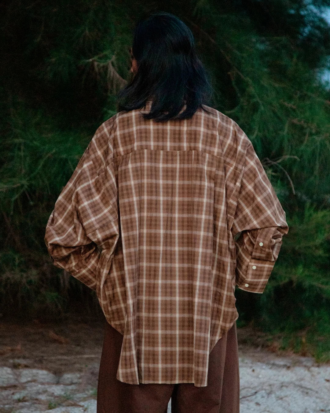 Kemaja Anjang (Brown Plaid)