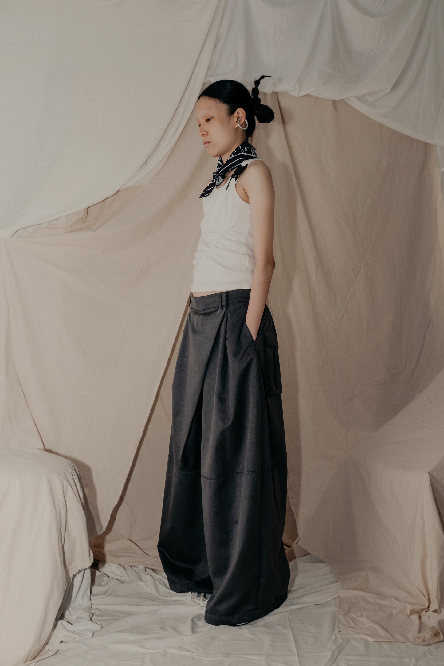 Dudu Overwrap Pants in Grey - BEV C multi label store