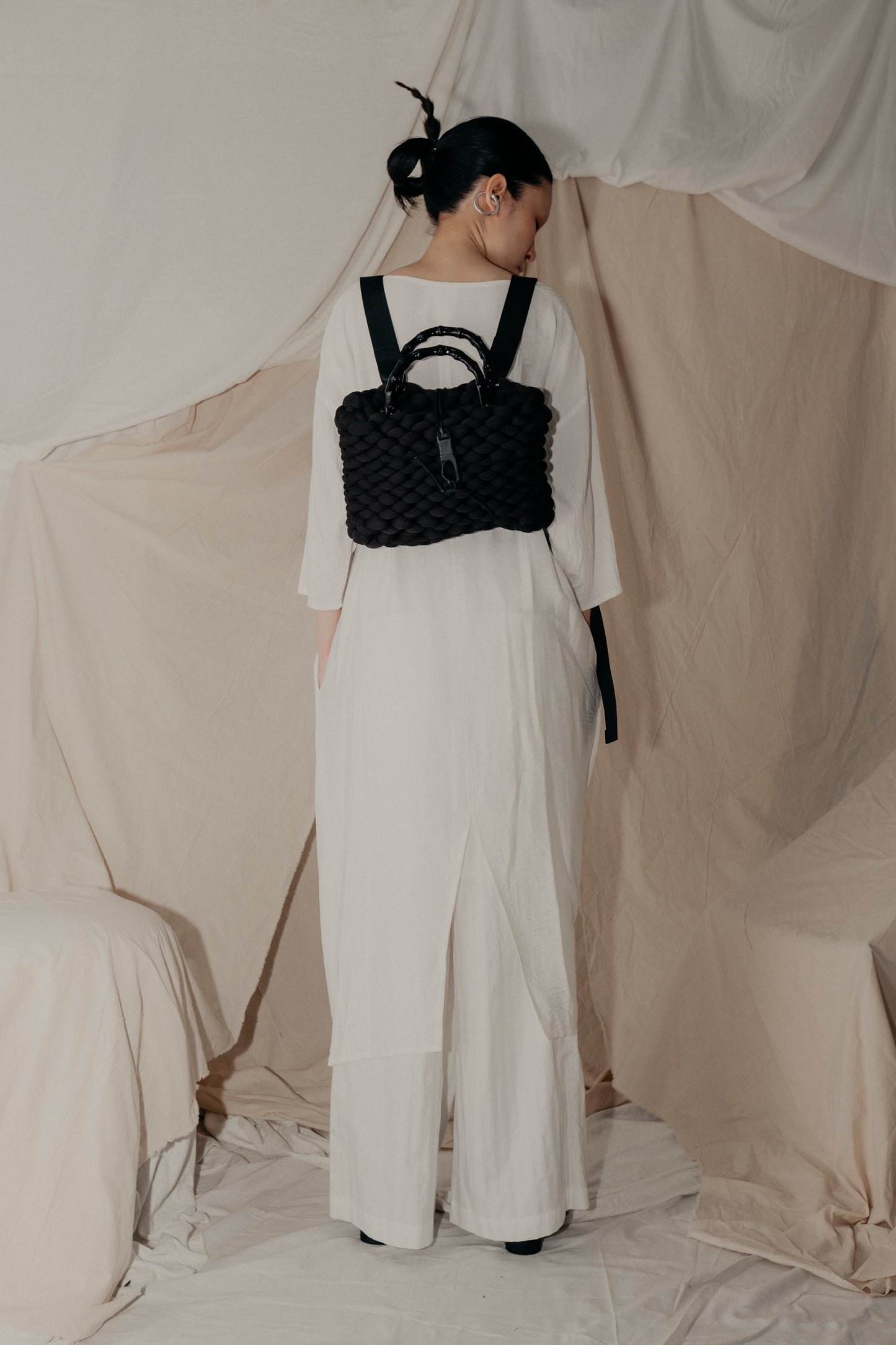 Alms Bowl Dress in White - BEV C multi label store