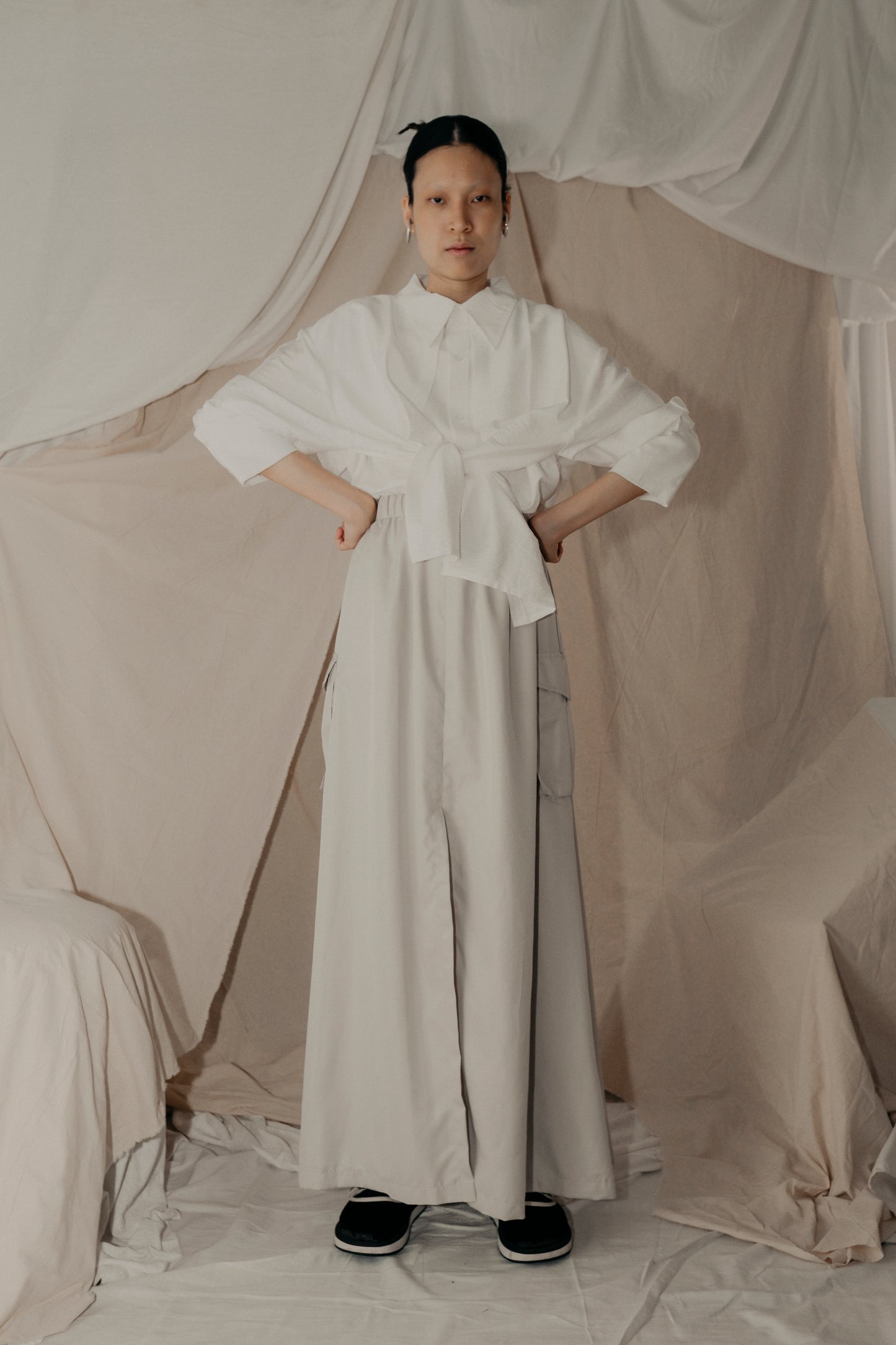 Everyday Shirt in White - BEV C multi label store