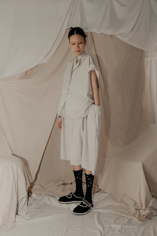 Boxybox Jacket in Cream - BEV C multi label store