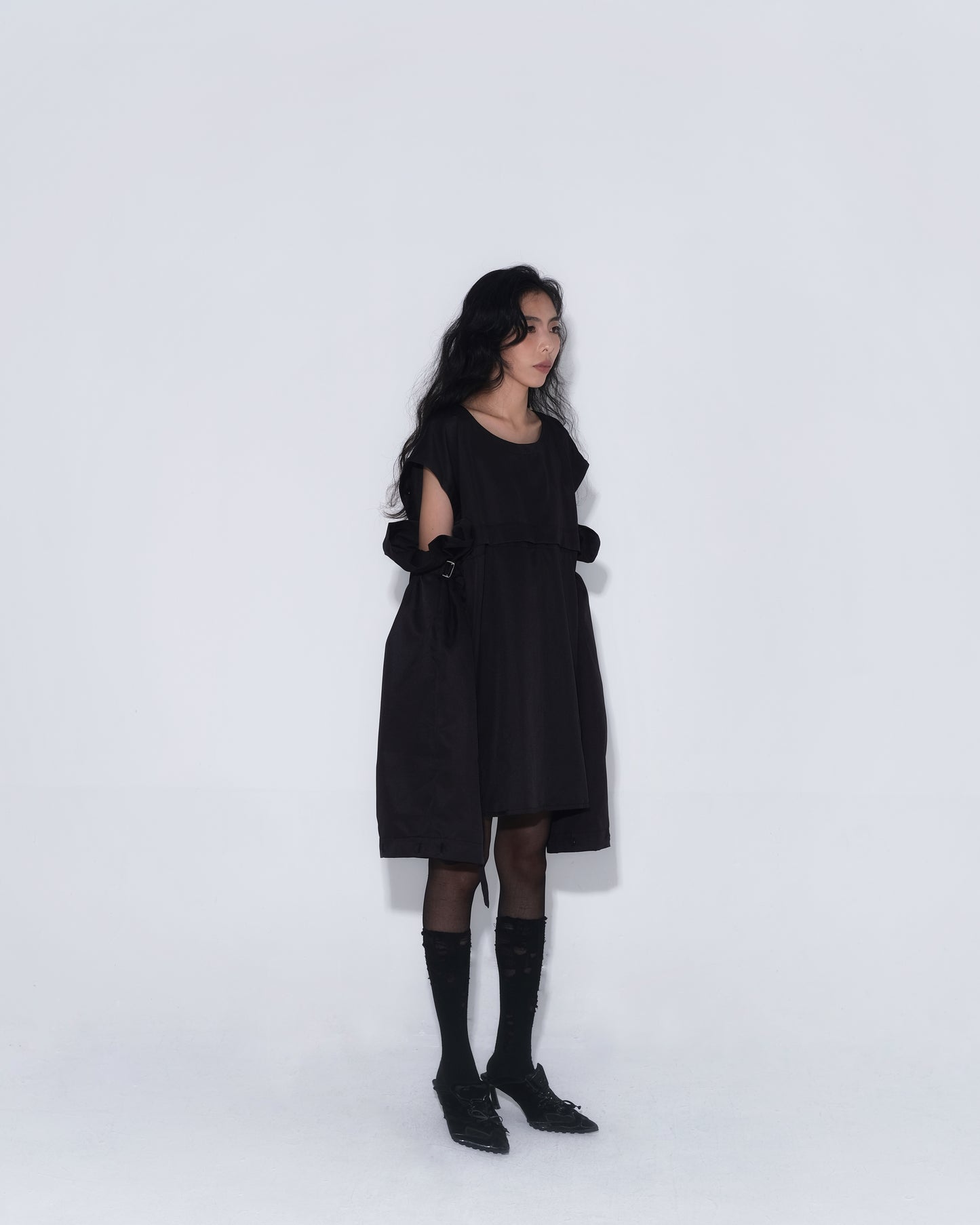 Detachable Psycho Shirt in Black - BEV C multi label store