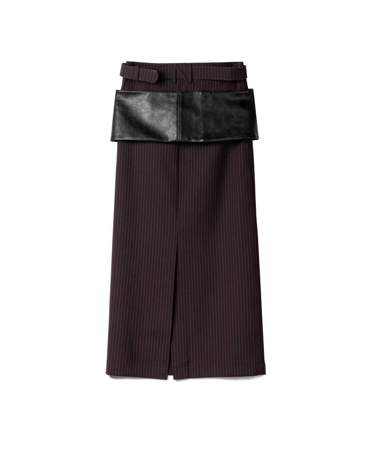 Vol.3 Ch.2 Tailored Pencil Skirt with Waist Belt - Purple - BEV C multi label store