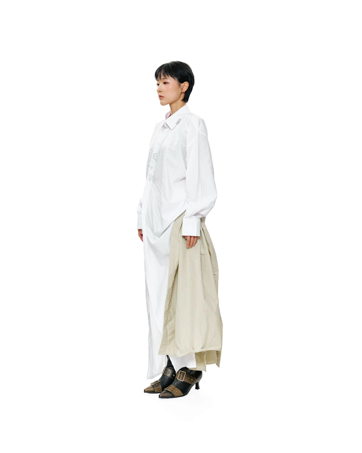 FLOW SHIRT WHITE - BEV C multi label store