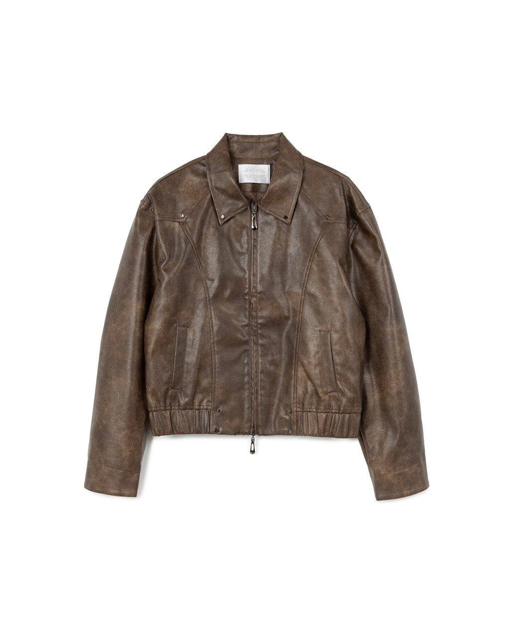 N E O VOL.2_CH.2 OMERTA LEATHER JACKET - BROWN - BEV C multi label store