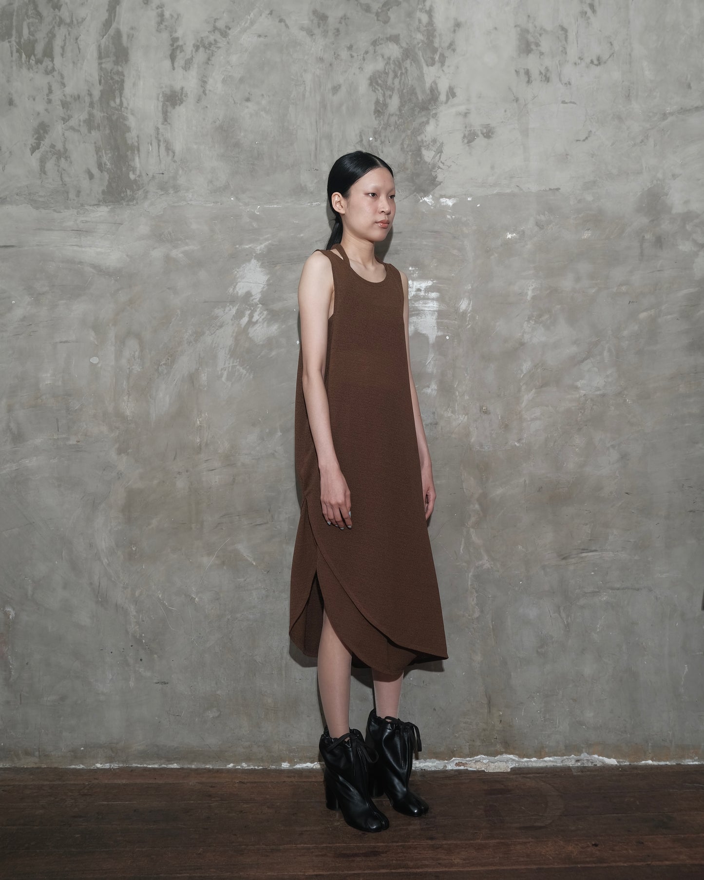 U Dress in Dark Brown - BEV C multi label store