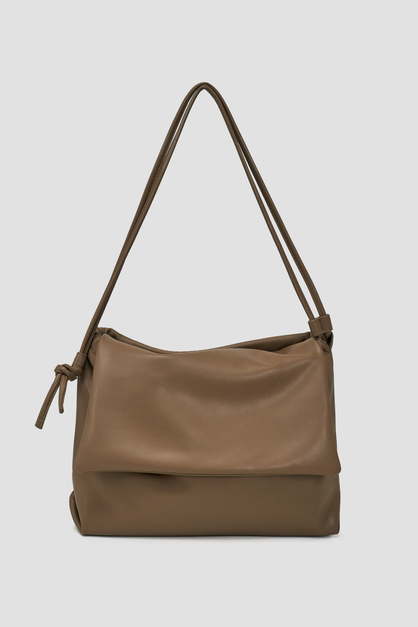 Double Strap Envelope Leather Bag (Mud) - BEV C multi label store