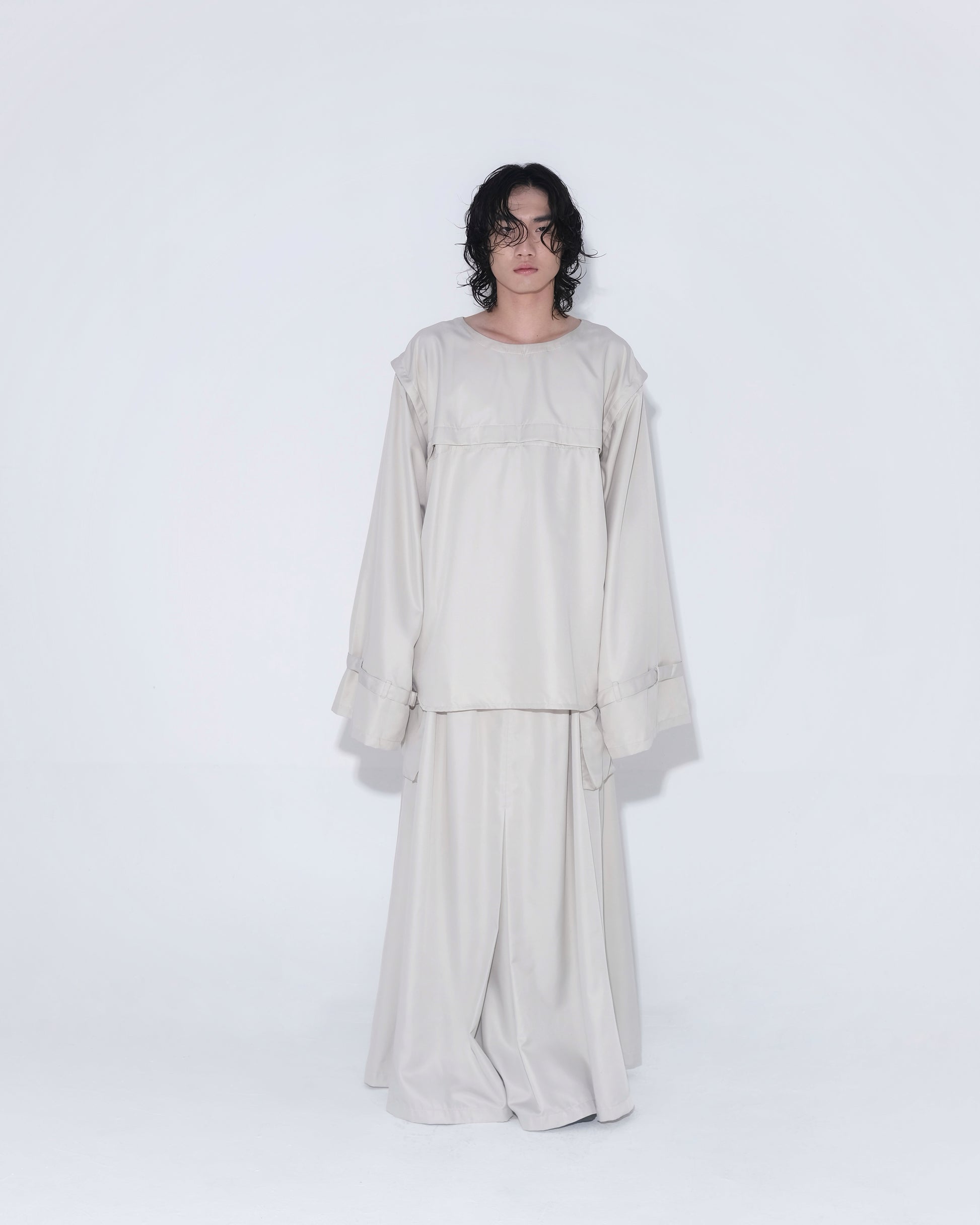 Detachable Psycho Shirt in Cream - BEV C multi label store