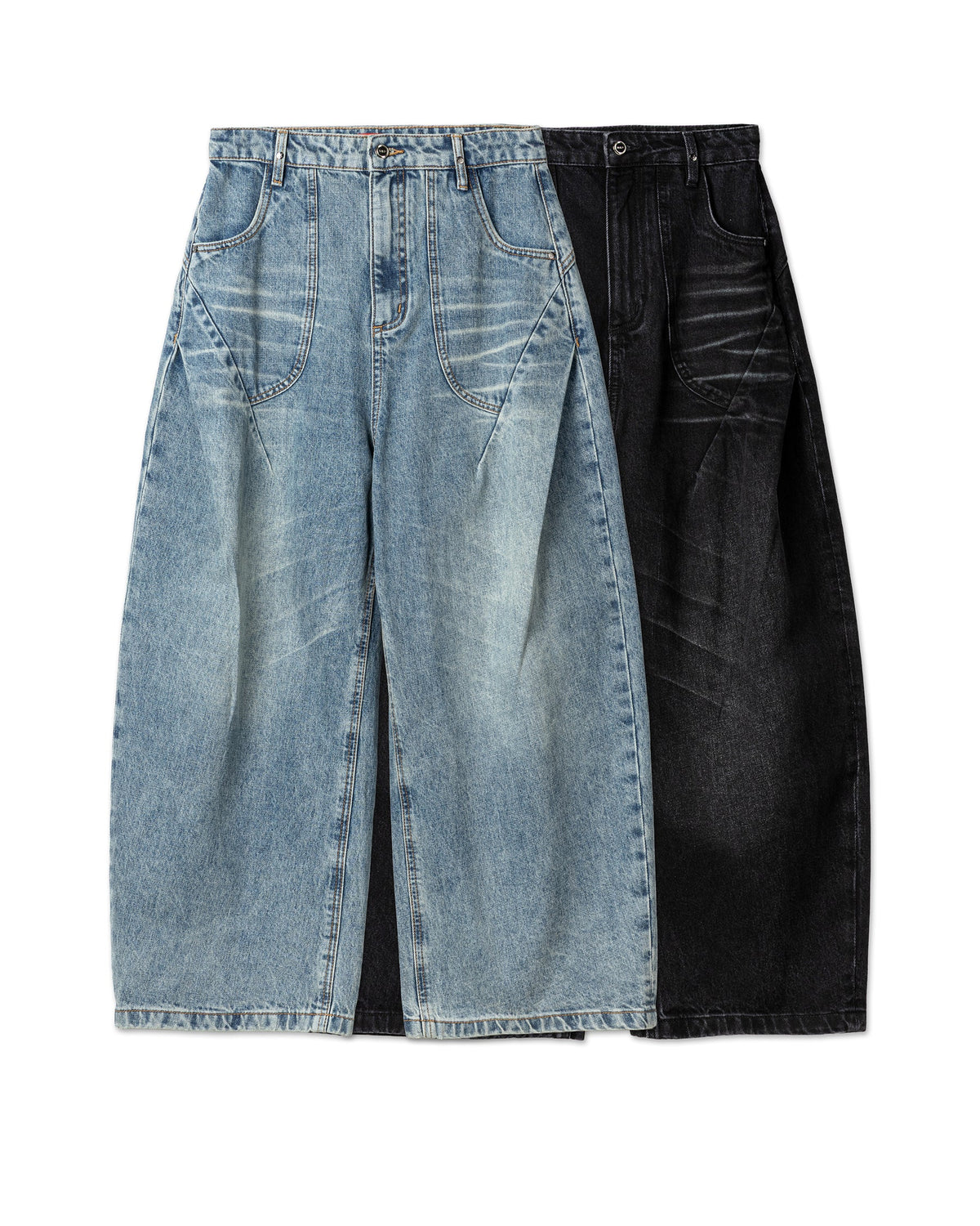 Vol.3 Ch.2 Relaxed Curved-Seam Jeans - BEV C multi label store